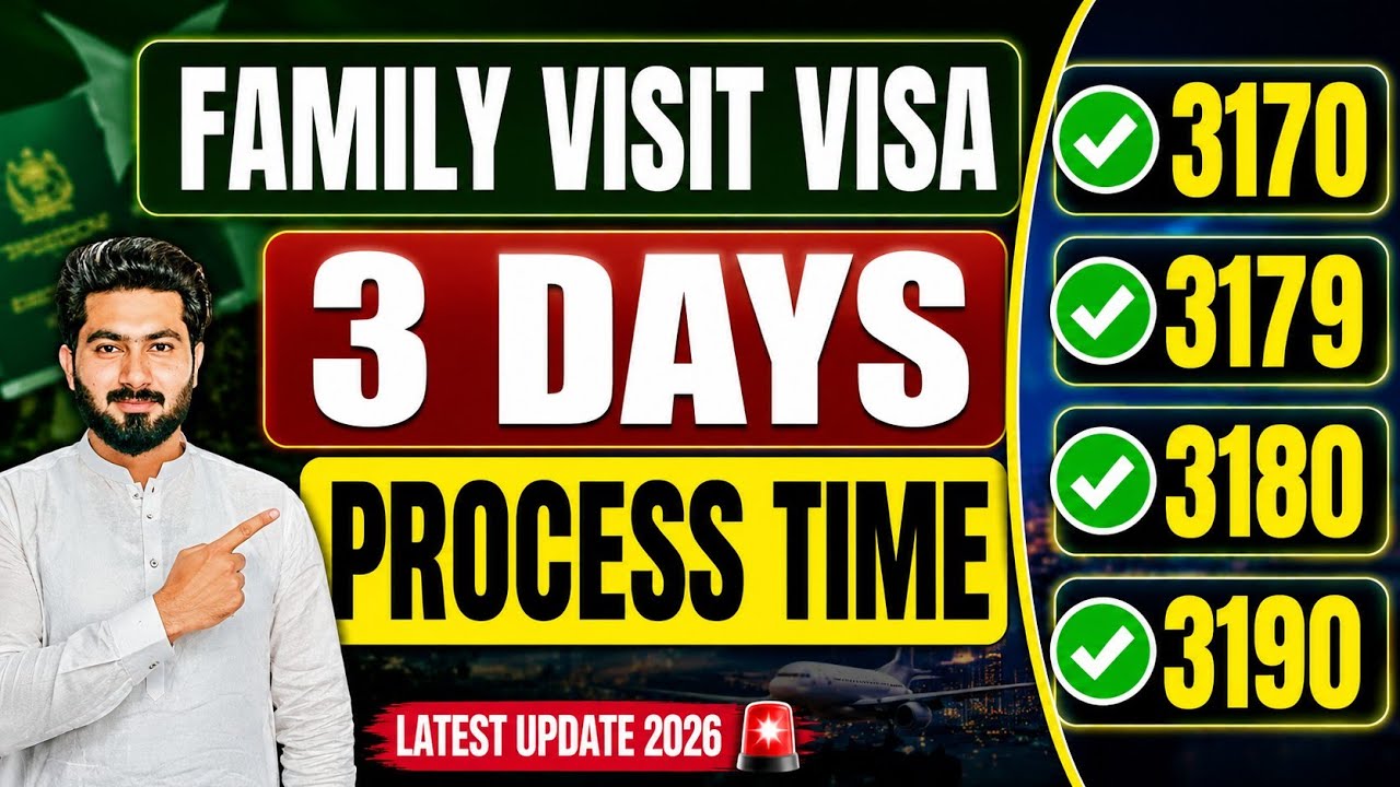 Family Visit Visa Saudi Arabia 2026 New Update | 3 Days Process Time Status 3180 | Saudi Family Visa