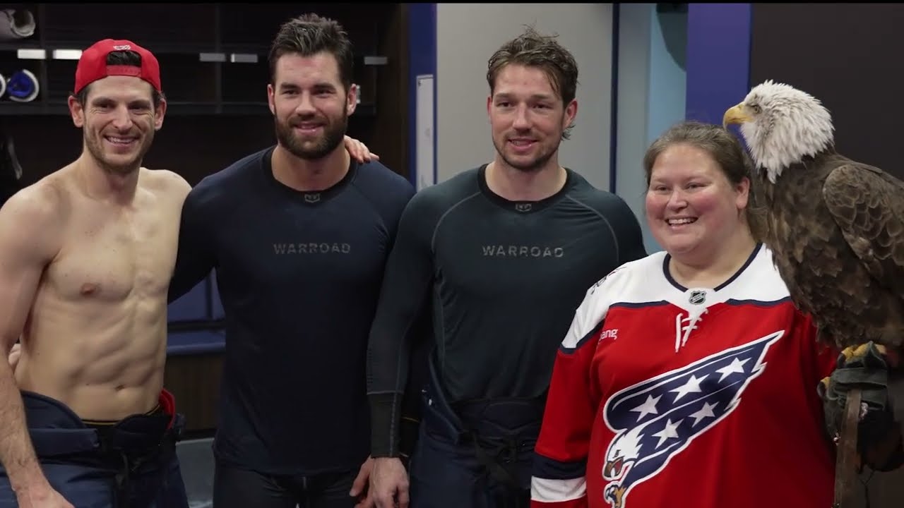 Real Life Screaming Eagle Visits the Capitals
