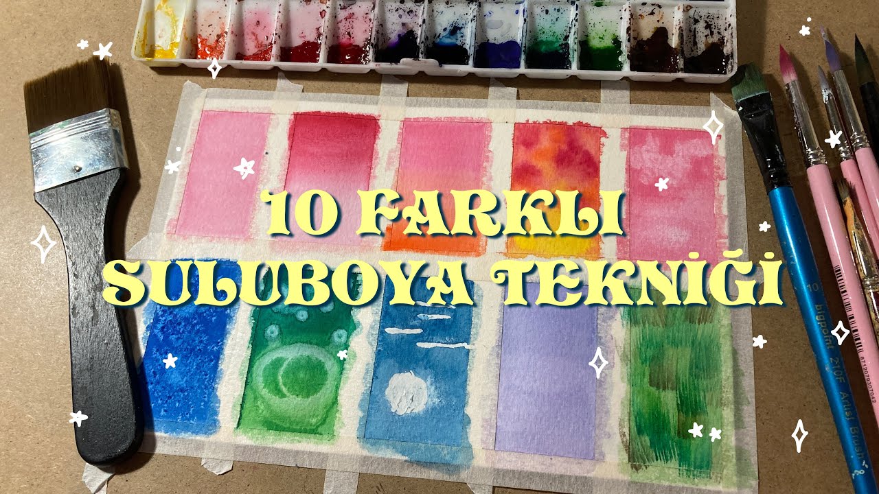 Sulu Boya Teknikleri | 10 Farklı Sulu Boya Tekniği  - Suluboya101 #3