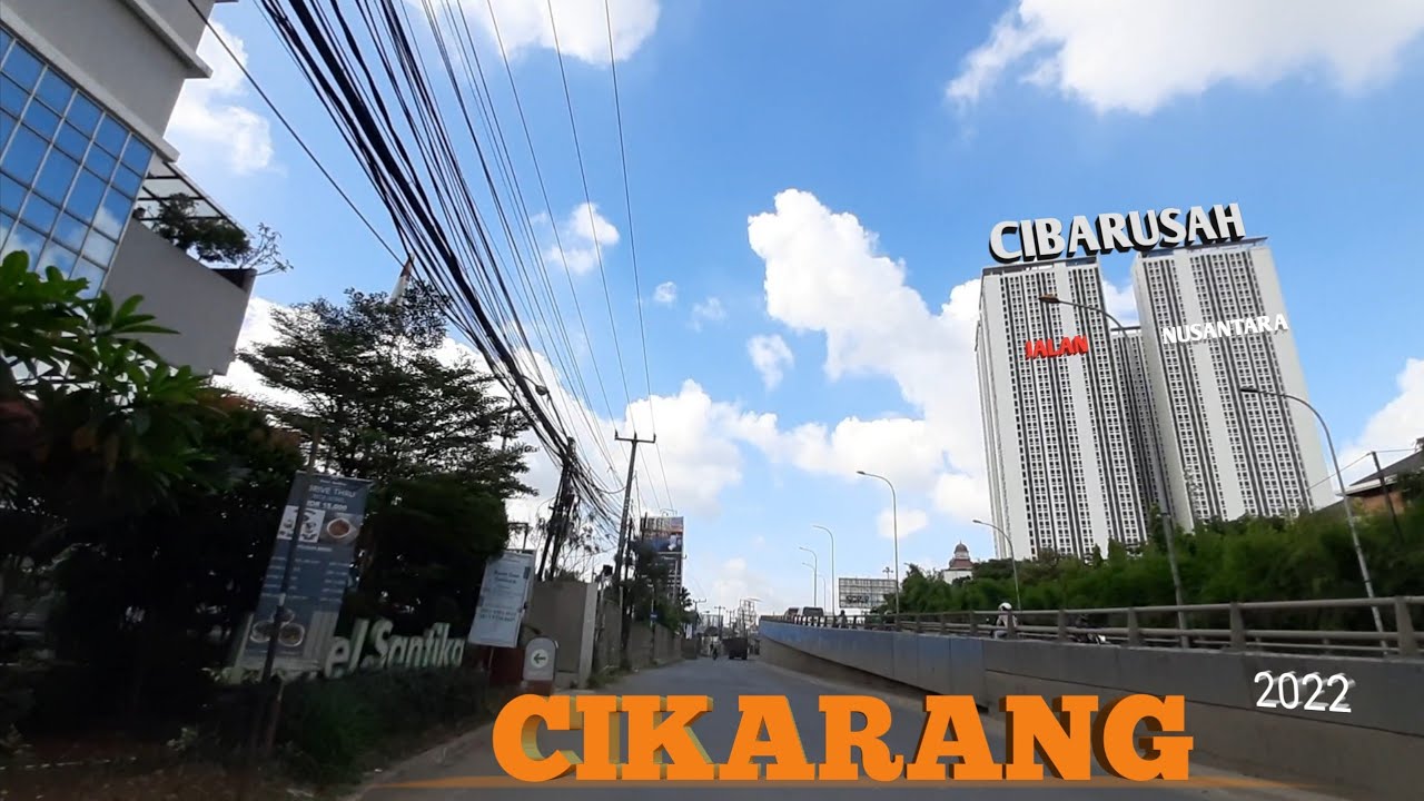 dari Cikarang menuju Cibarusah Kabupaten Bekasi Jawa Barat Full video  || Jalan NusanTara