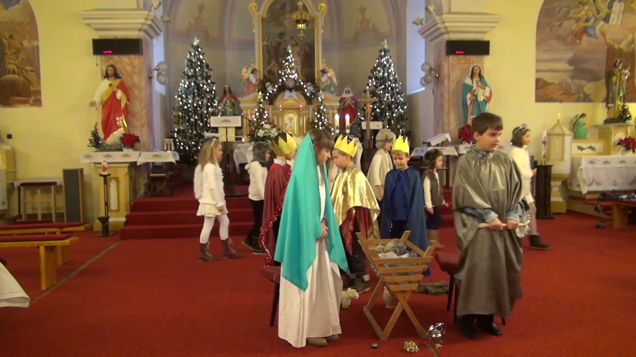 Vianočné vystúpenie detí v kostole - 2016 (Slov.)
