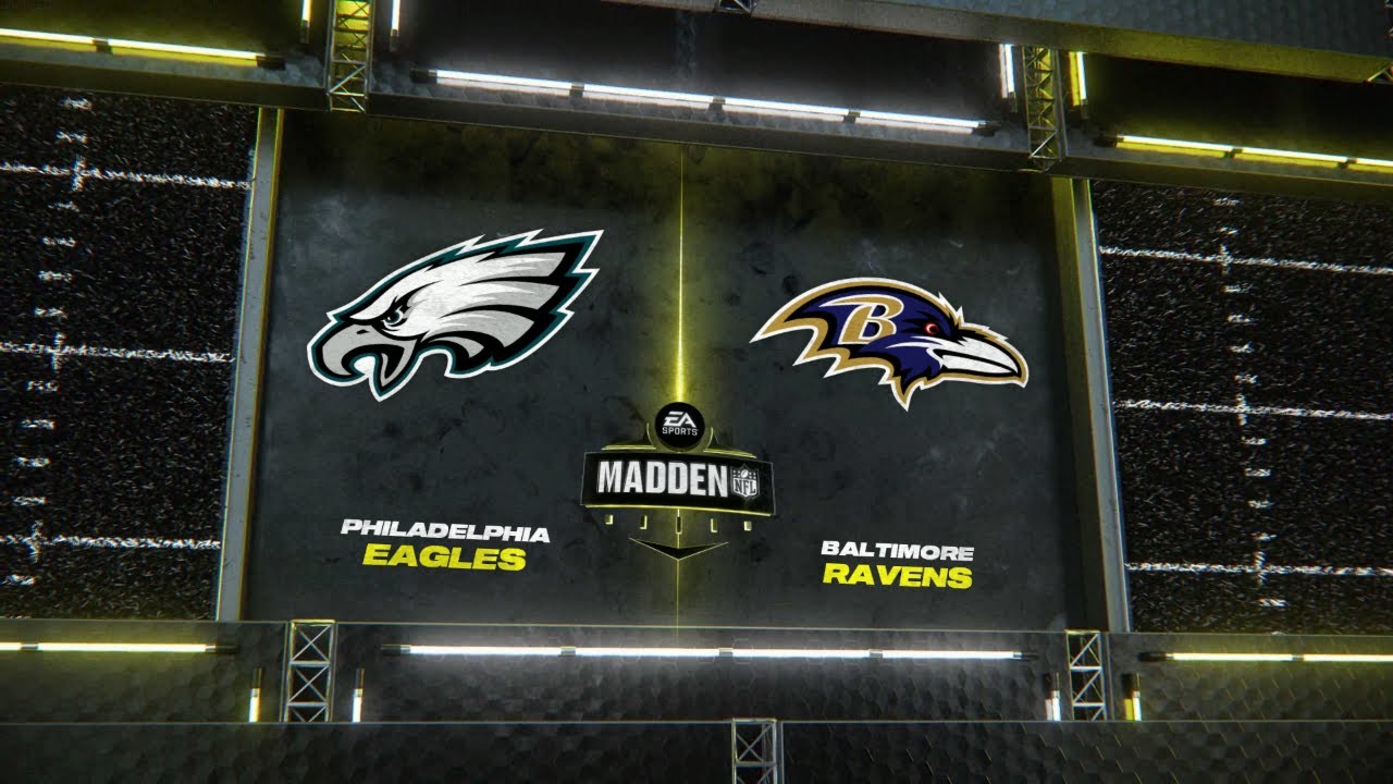 Madden 24 - Philadelphia Eagles (S. Barkley) @ Baltimore Ravens (D. Henry) - 2024-25 Updated Rosters
