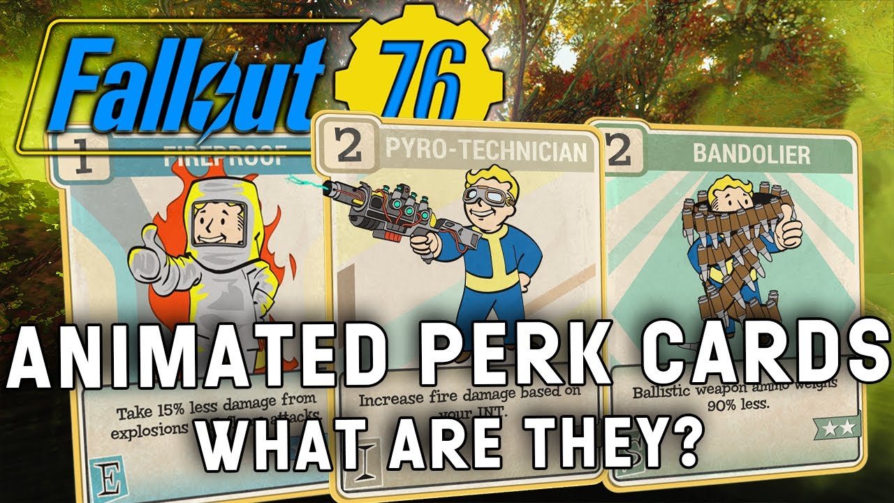 Почему так много игроков в Fallout 76 собирают анимированные карточки с перками?