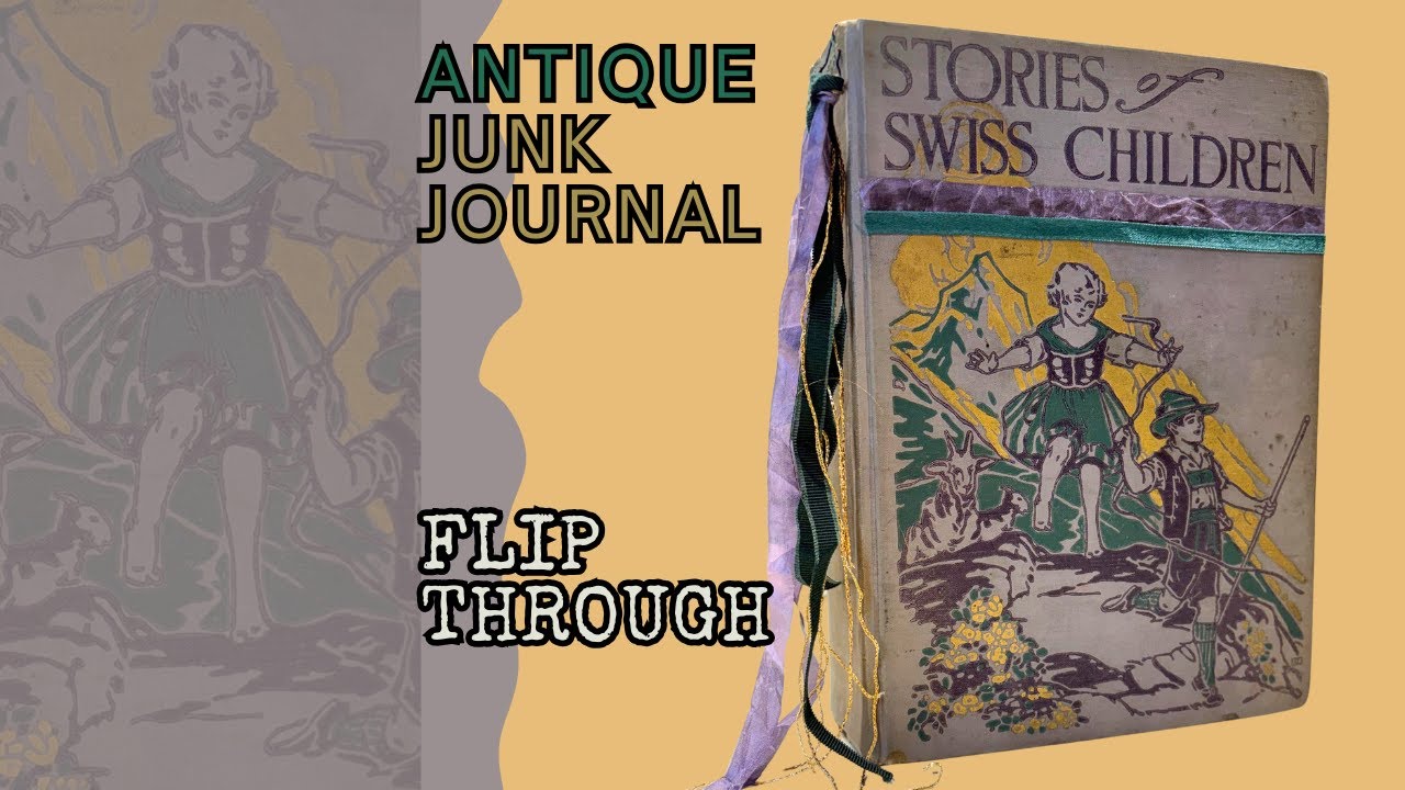 SOLD - Antique Junk Journal Flip Through