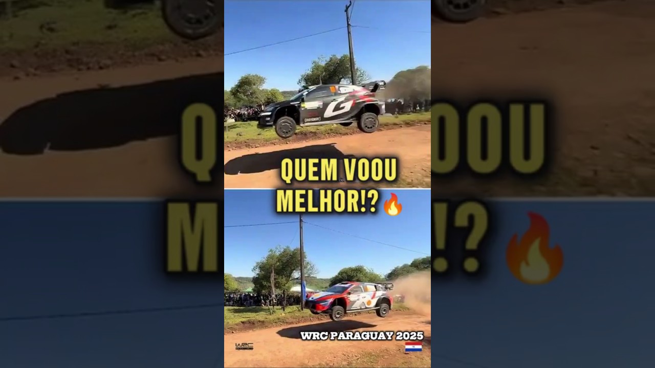 🔥 WRC PARAGUAI 2025: Katsuta vs Neuville &ndash; Quem voou MAIS ALTO?! 😱