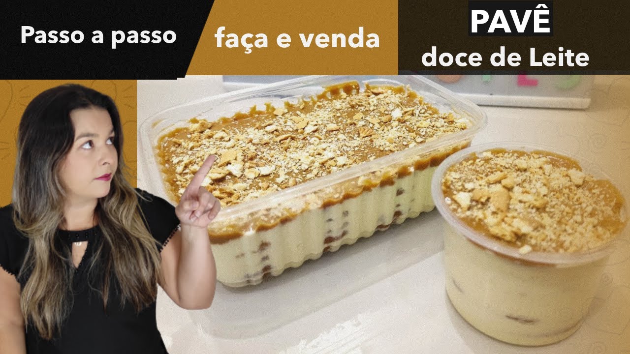 Delicioso Pavê de doce de leite com biscoito maizena. (Faça e Venda) Receita de família.
