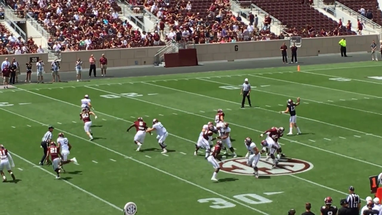 Texas Aggie Spring Game 2017 Nick Starkel First Drive