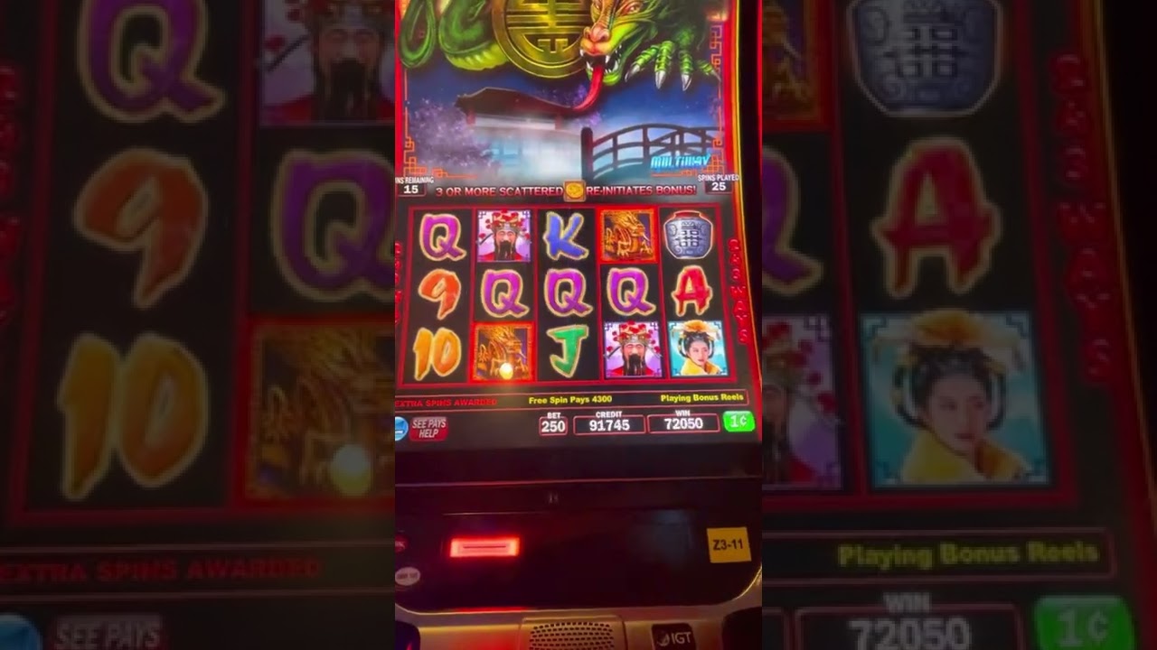 Another familiar pattern! Plus Third bonus in a row!! Triple fortune dragon UNLEASHED