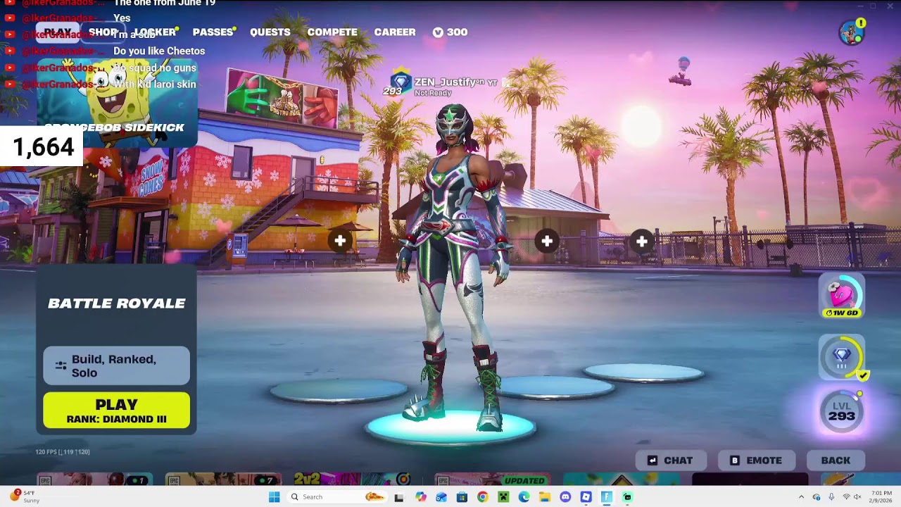 getting carried by viewers in fortnite