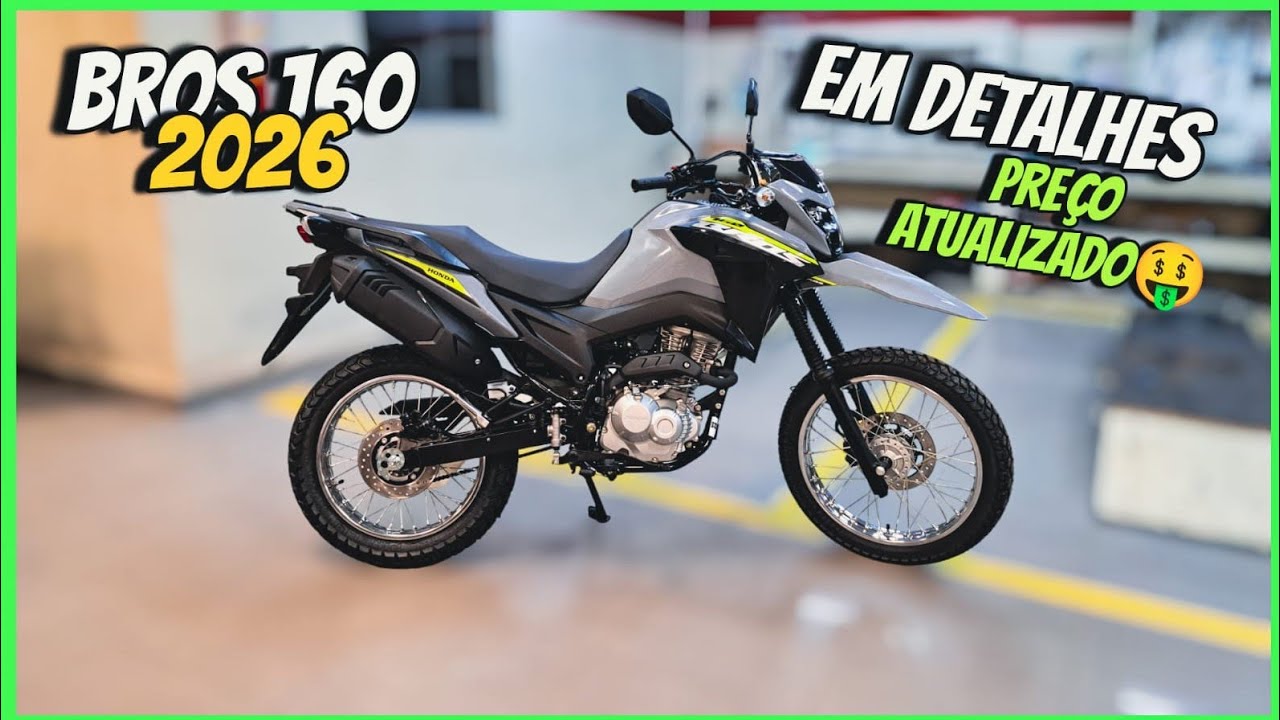 BROS 160 ABS CINZA 2026, TEVE NOVIDADES???