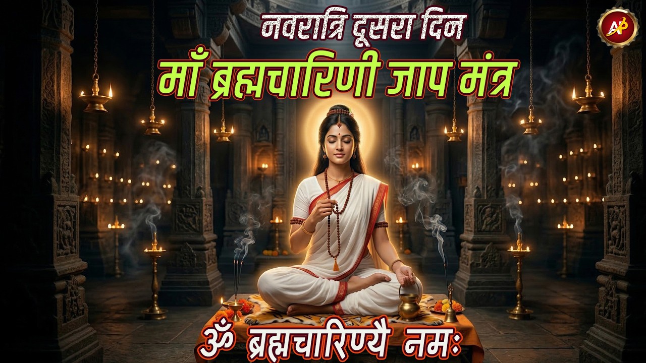 Navratri Day 2 Special || माता ब्रह्मचारिणी मंत्र 108 TIMES || ॐ देवी ब्रह्मचारिण्यै नमः