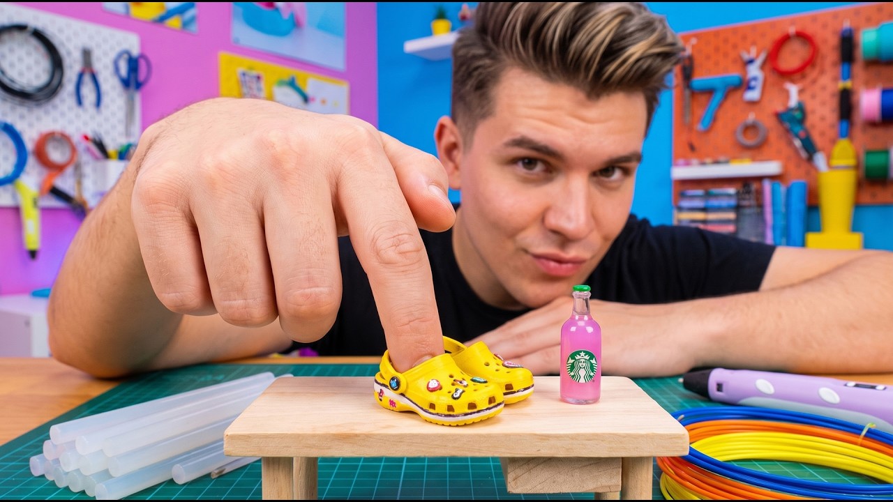 DIY Mini Paling Gila! 🤯 Lem Panas vs Pena 3D – Siapa Lebih Kreatif? | 123 GO