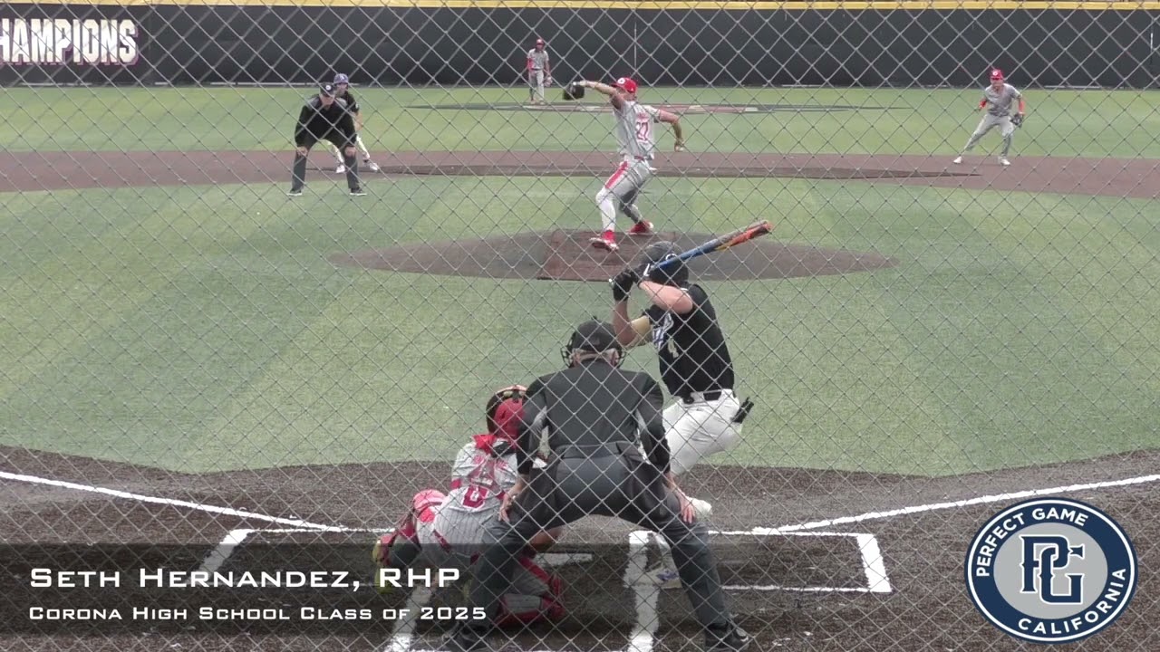 Seth Hernandez Prospect Video, RHP, Corona High School Class of 2025, Full Outing vs Santa Margarita