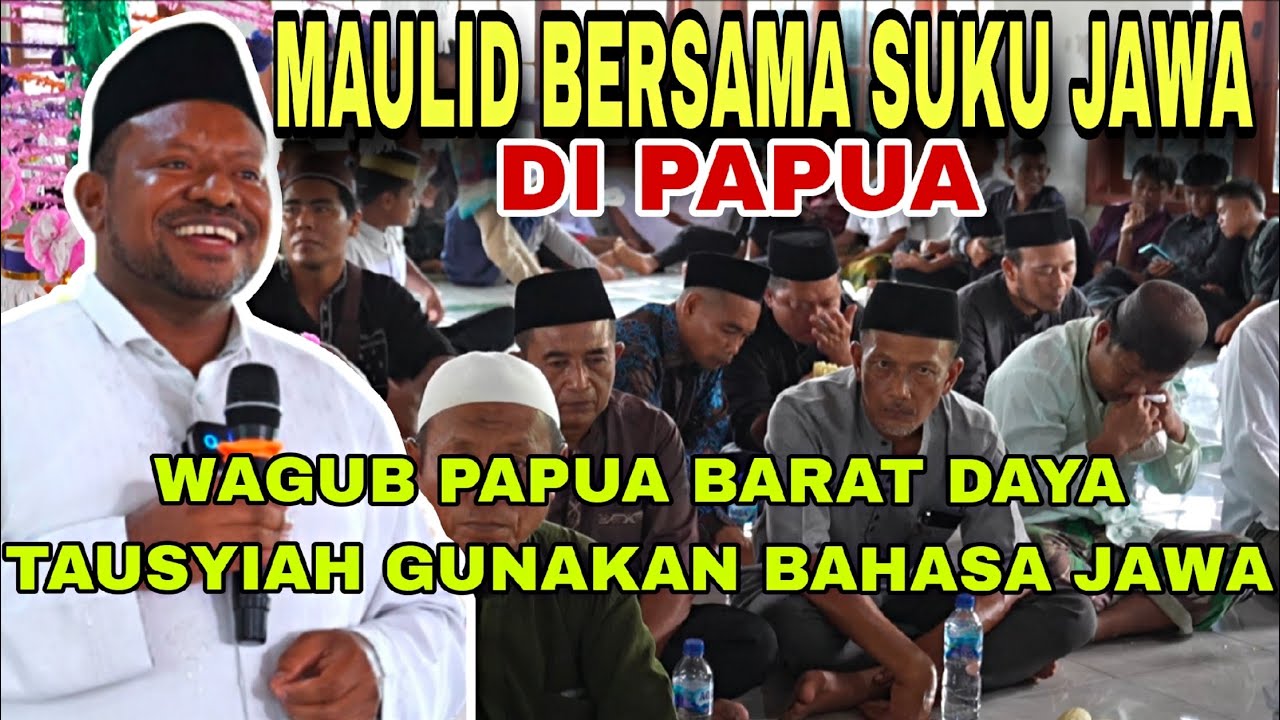 SUASANA RIANG GEMBIRA WAGUB PAPUA BARAT DAYA BERSAMA MASYARAKAT SUKU JAWA DI SORONG, PAPUA!!! 