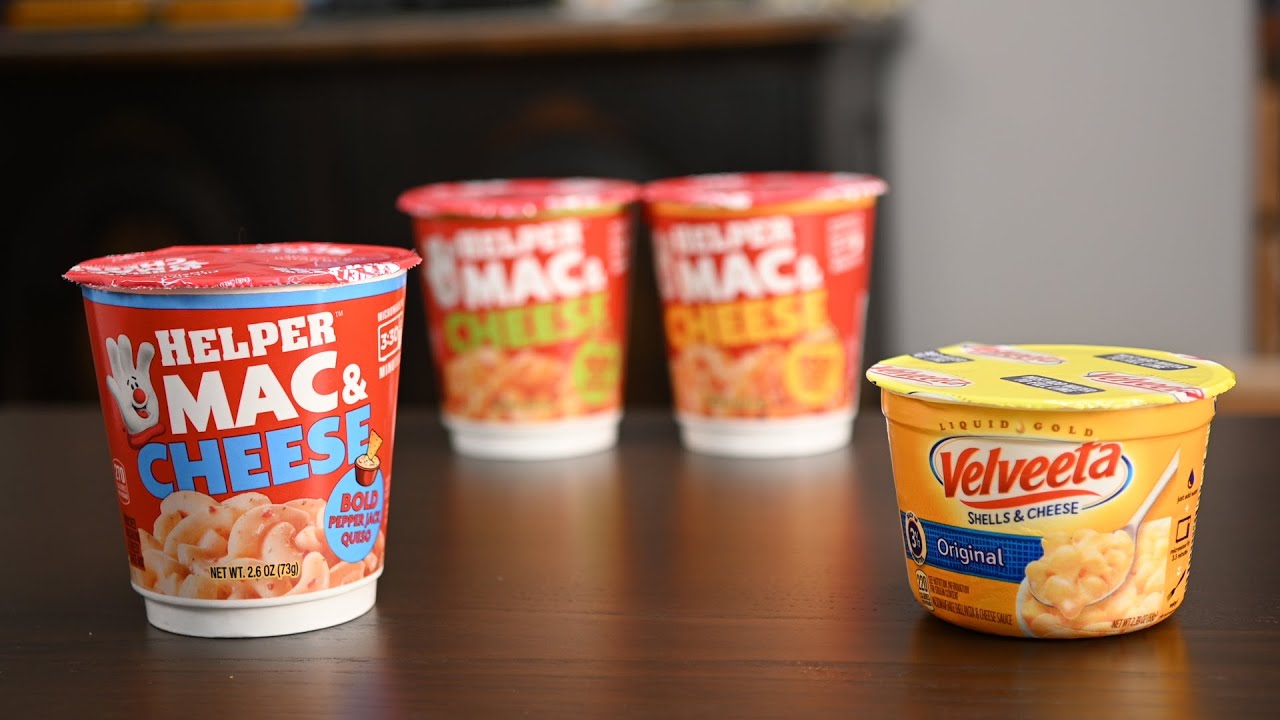 Junk Food'n: Helper vs Velveeta Mac & Cheese Cups