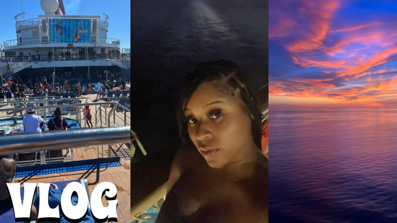 TRAVEL VLOG: MY FIRST CRUISE! CARVINAL CONQUEST🛳️  PARTY BOAT 🥳 24 HRS IN MIAMI TO BAHAMAS!