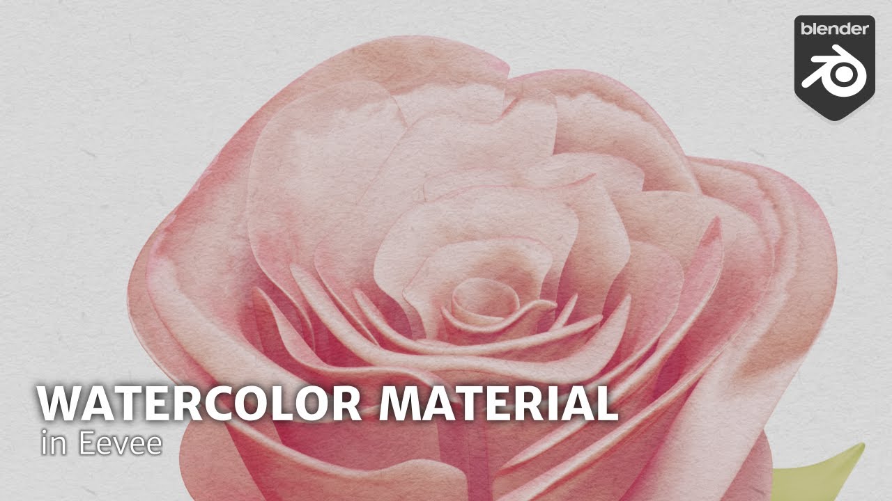 Creating a watercolor material in Eevee