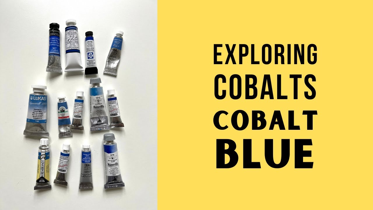 Cobalt Blue PB28 and its siblings PB36 and PB74: swatch and brand comparison.