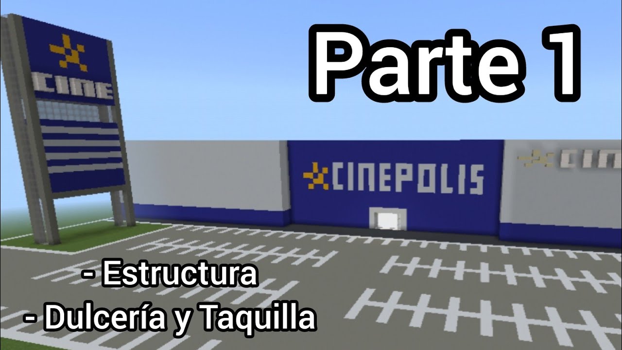 Cómo hacer un Cinépolis en Minecraft (Parte 1)