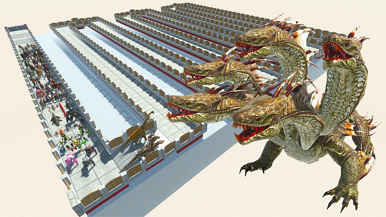 ESCAPE FROM ALIEN HYDRA - Survived Mode - Animal Revolt Battle Simulator