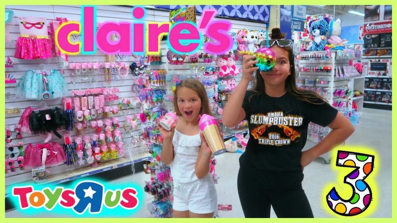 3 ITEMS SHOPPING  CHALLENGE "TOYS R US / CLAIRE'S " SISTER FOREVER"