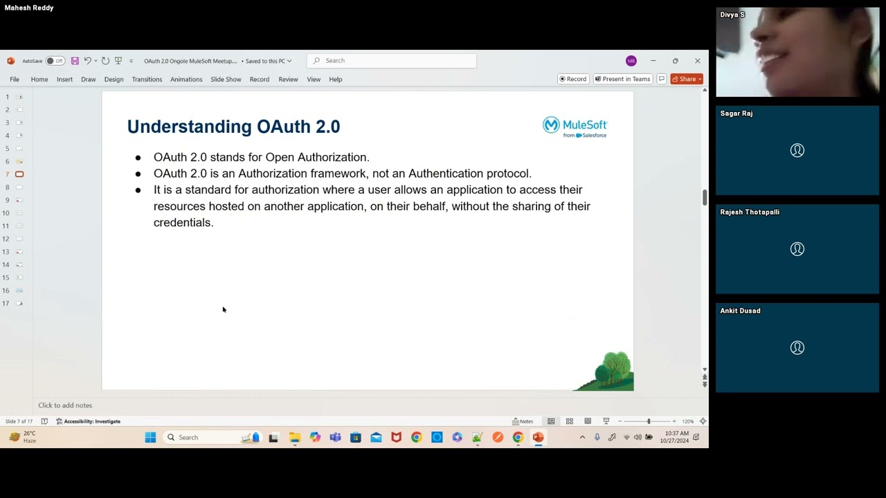 Mulesoft Ongole Meetup OAuth 2.0 Part 1