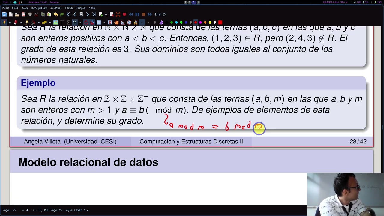 CyED II 2026-1 C5-2 Relaciones n-arias