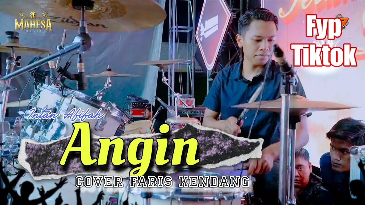 ANGIN( kutitipkan rindu) cover faris kendang voc intan afifah