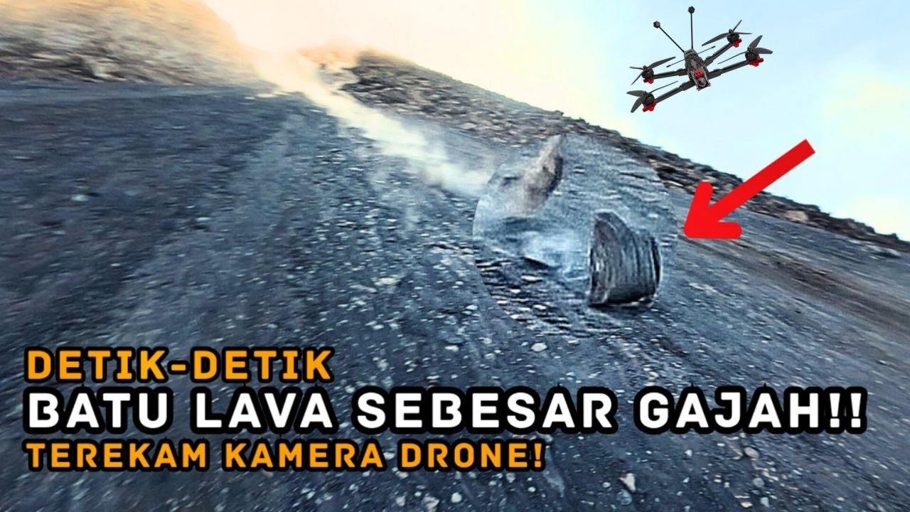 SEBESAR GAJAH! Guguran Batu Lava Raksasa Merapi Terekam Drone FPV! 🔥 - iFlight CineLR 7
