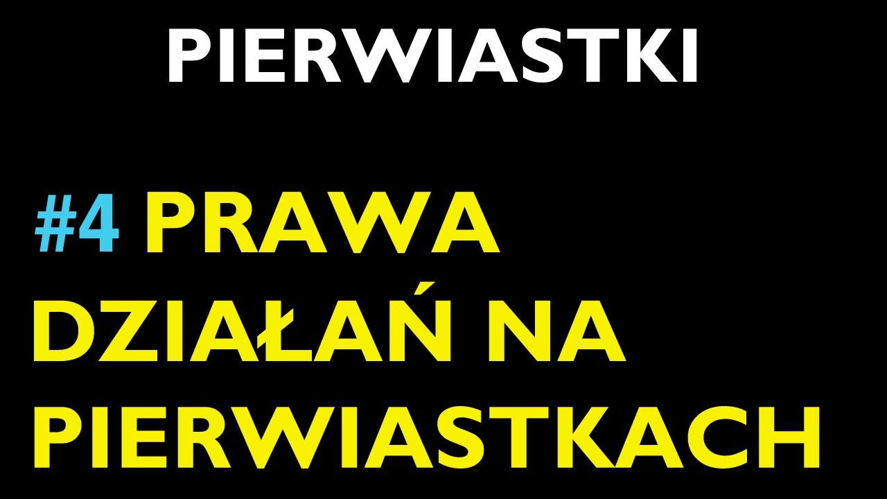 PRAWA DZIAŁAŃ NA PIERWIASTKACH #4 - Dział Pierwiastki - Matematyka