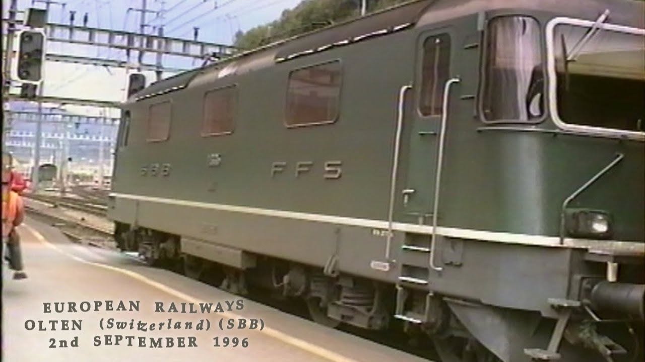 European Railways in the 1990s Olten HB (Switzerland SBB) on 2nd September 1996
