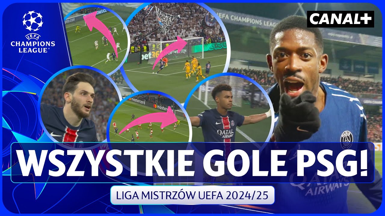 DROGA PSG DO WYGRANEJ W LIDZE MISTRZ&Oacute;W 2024/2025! WSZYSTKIE GOLE KR&Oacute;L&Oacute;W EUROPY!