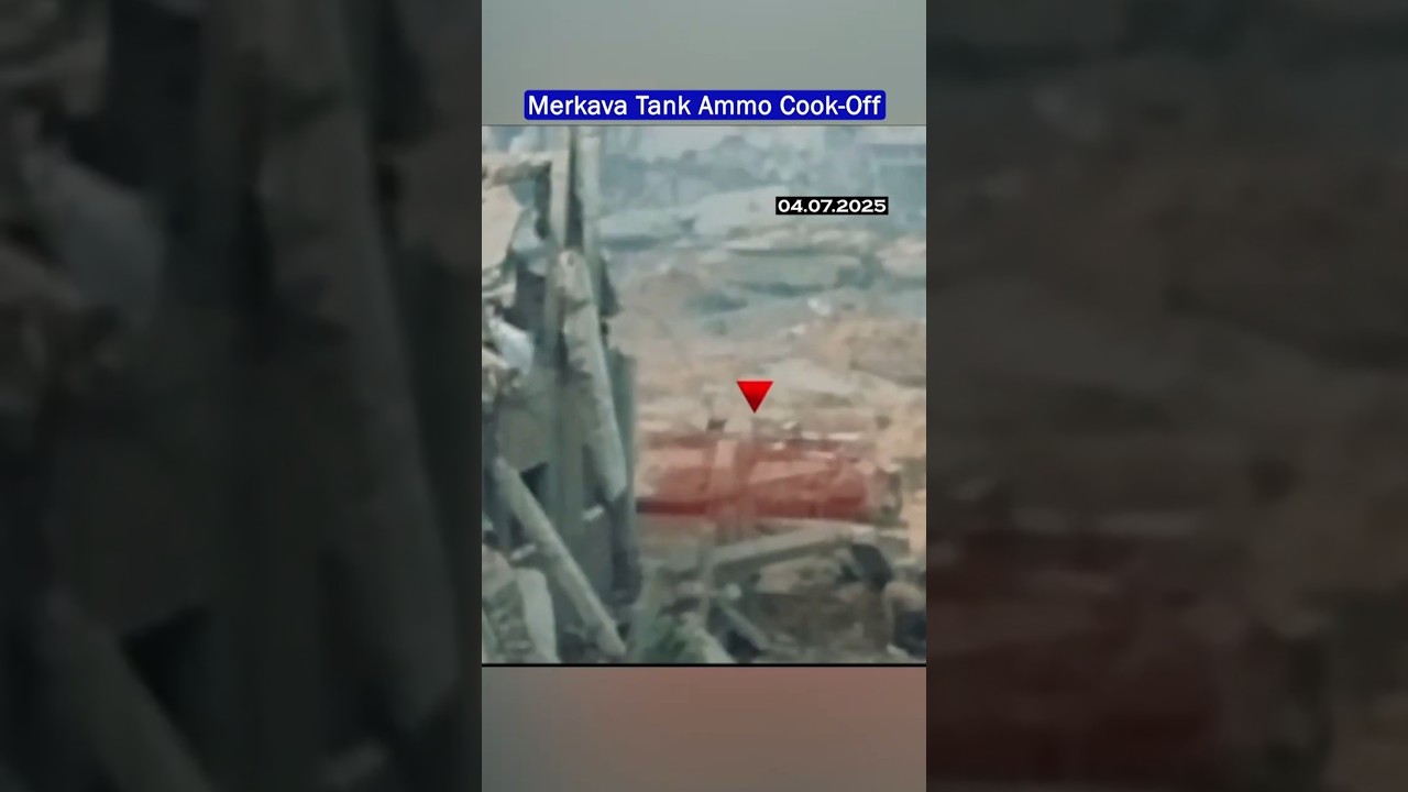 Hamas Fighter Destroys Israeli Merkava Mk.4M with Rear Attack!