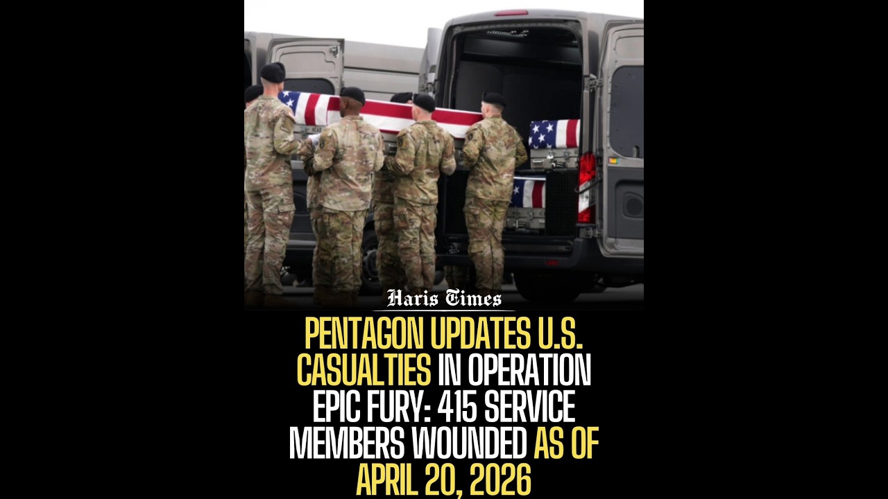 Pentagon Updates U.S. Casualties in Operation Epic Fury: 415 Service Members Wounded as of April 20