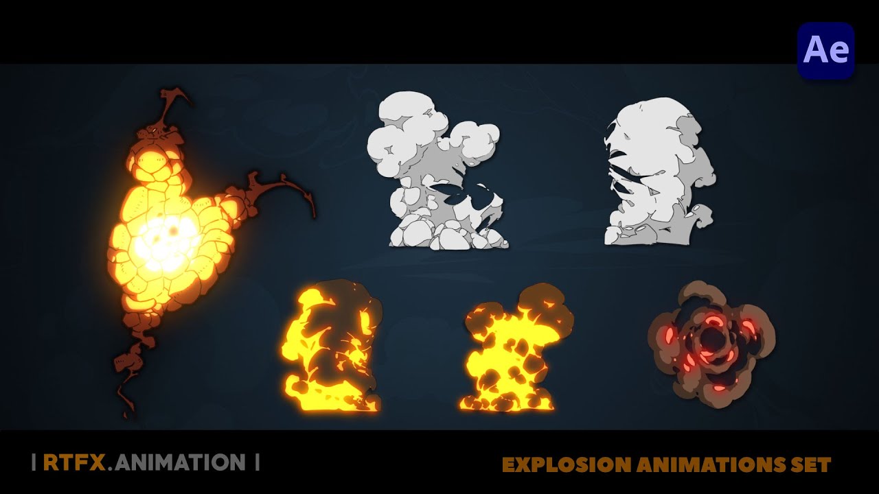Explosion 2D FX animations