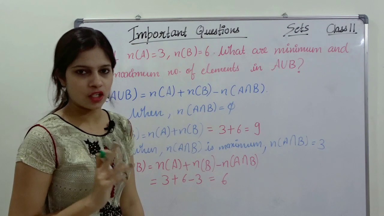 Important Questions on Sets | CBSE