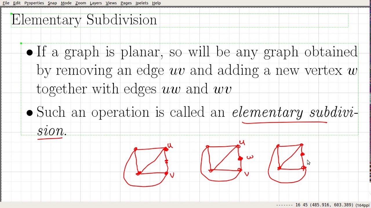Video_87 Characterisation of Planar Graphs (Kuratowski's Theorem)