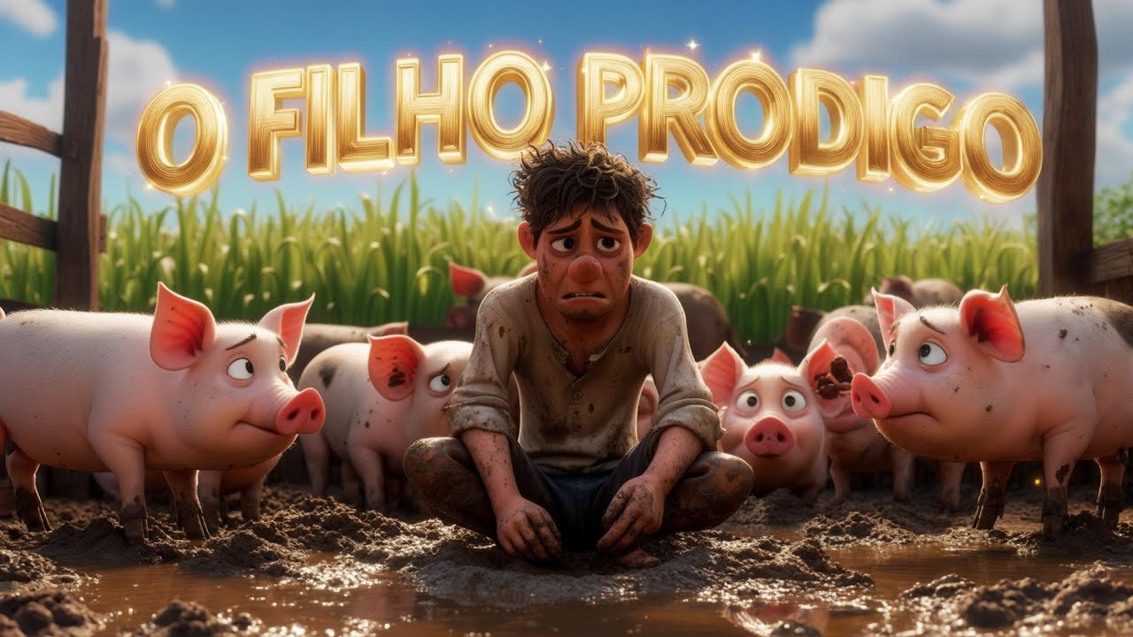 O Filho Pródigo: O Encontro com o Perdão! 💛🕊️ | Histórias Bíblica Infantil