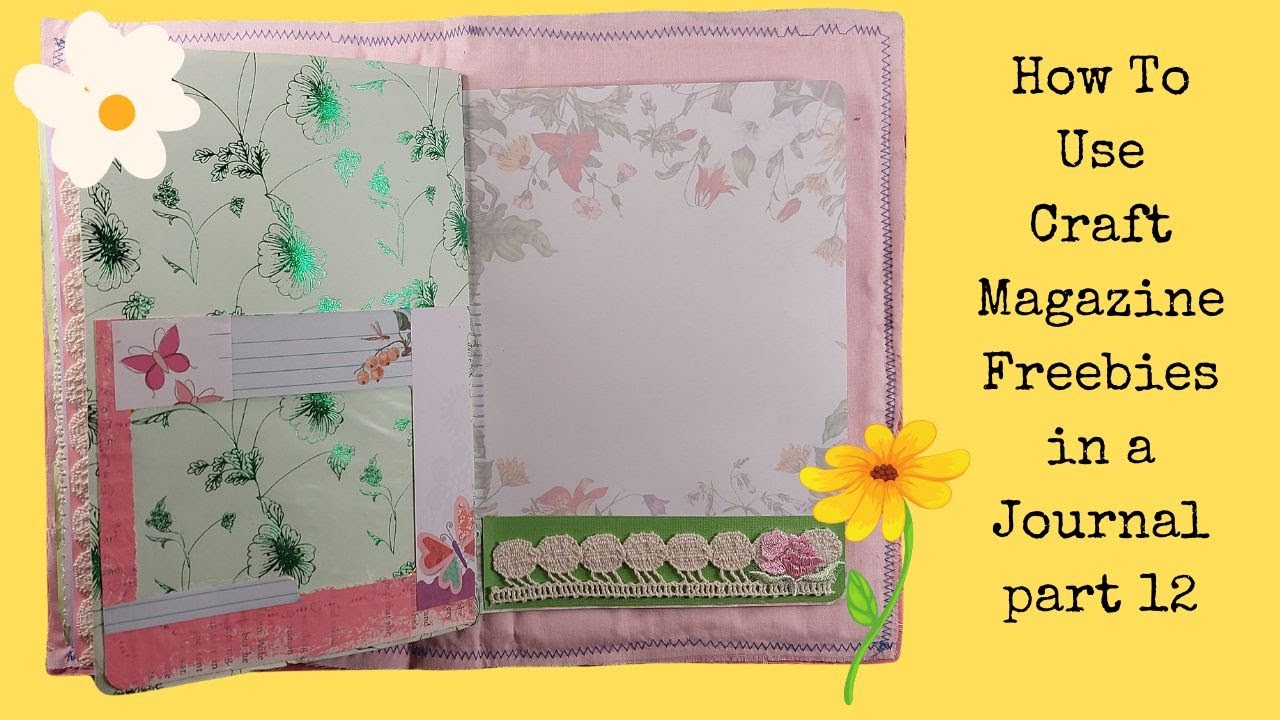 How To Use Craft Magazine Freebies in a Journal part 12