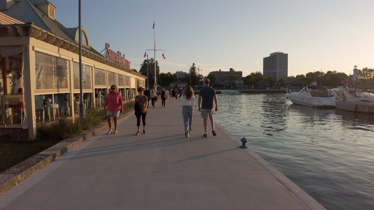 [4K] Sunset in Port Credit | Mississauga City Walking Tour