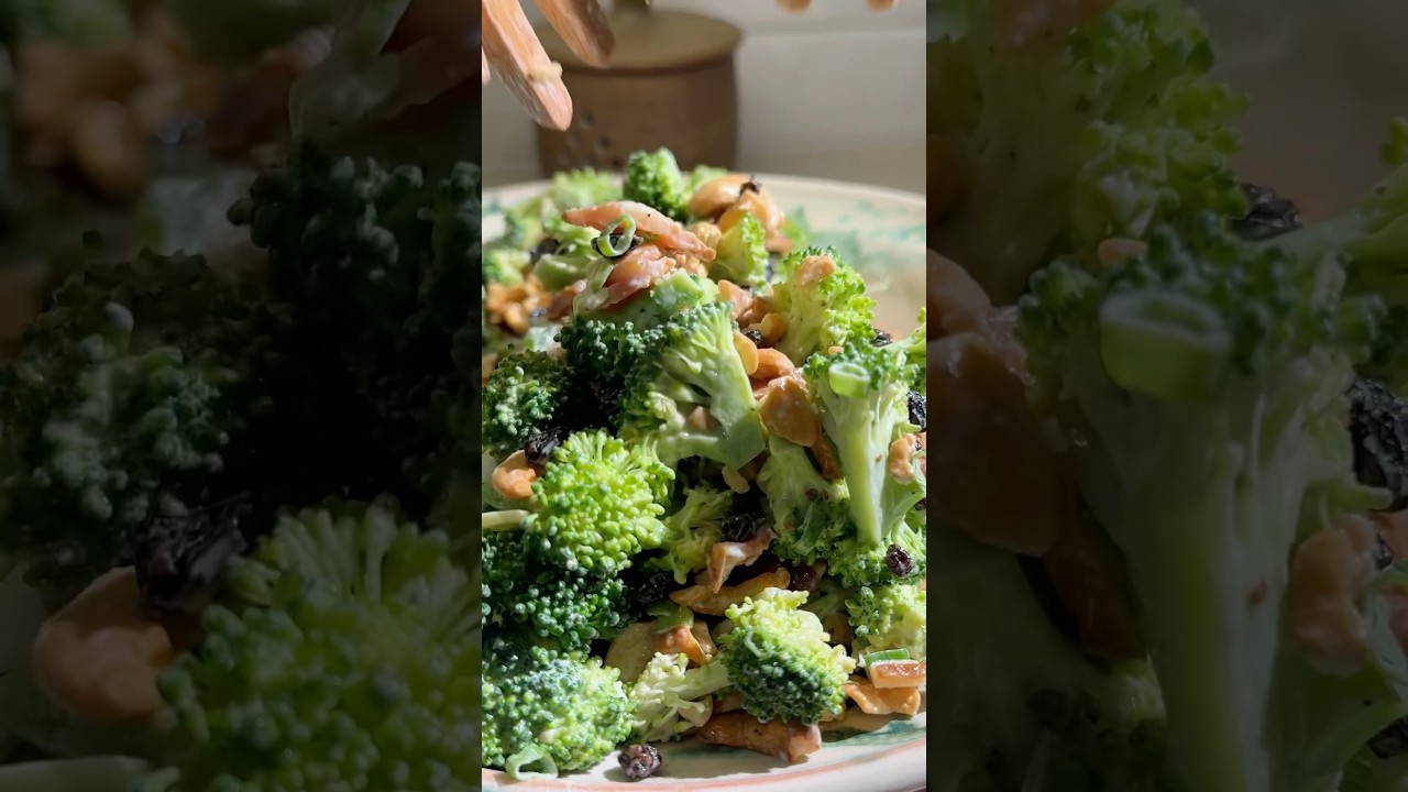 We love this hearty, crunchy Broccoli Salad with Bacon. 🥦🥗🥓💕