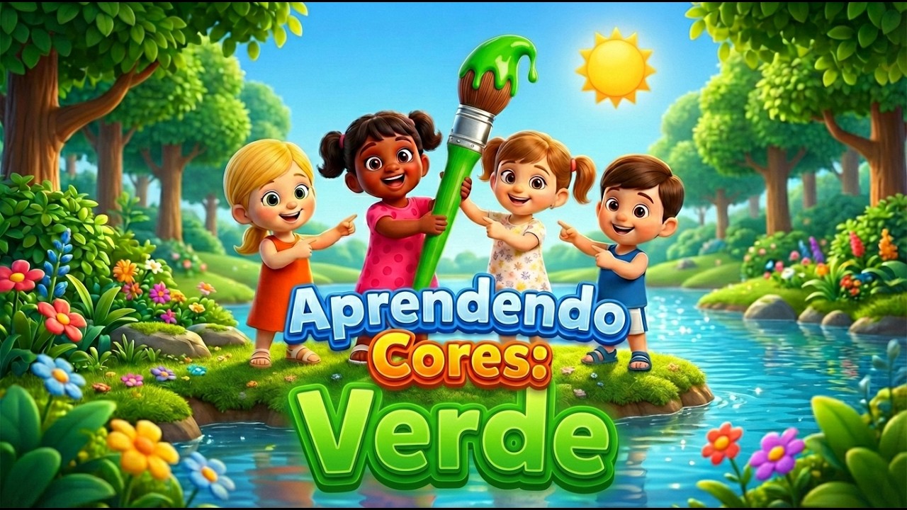 Aprendendo a Cor Verde | Criancinhas Da Fé | Ensinando as Cores e a Palavra de Deus Para Crianças