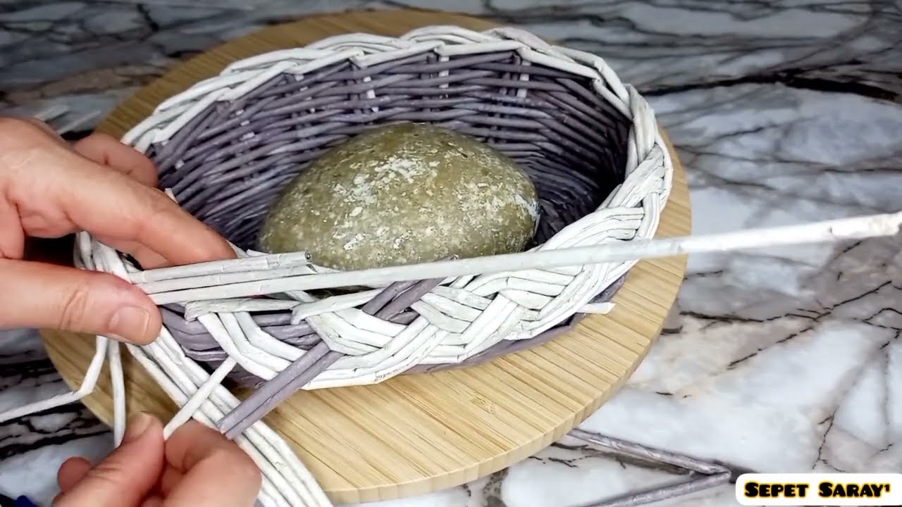 SEPETIN BİTİŞİNİ SAÇ ÖRGÜSÜ YAPTIM 🧺♻️💐💯