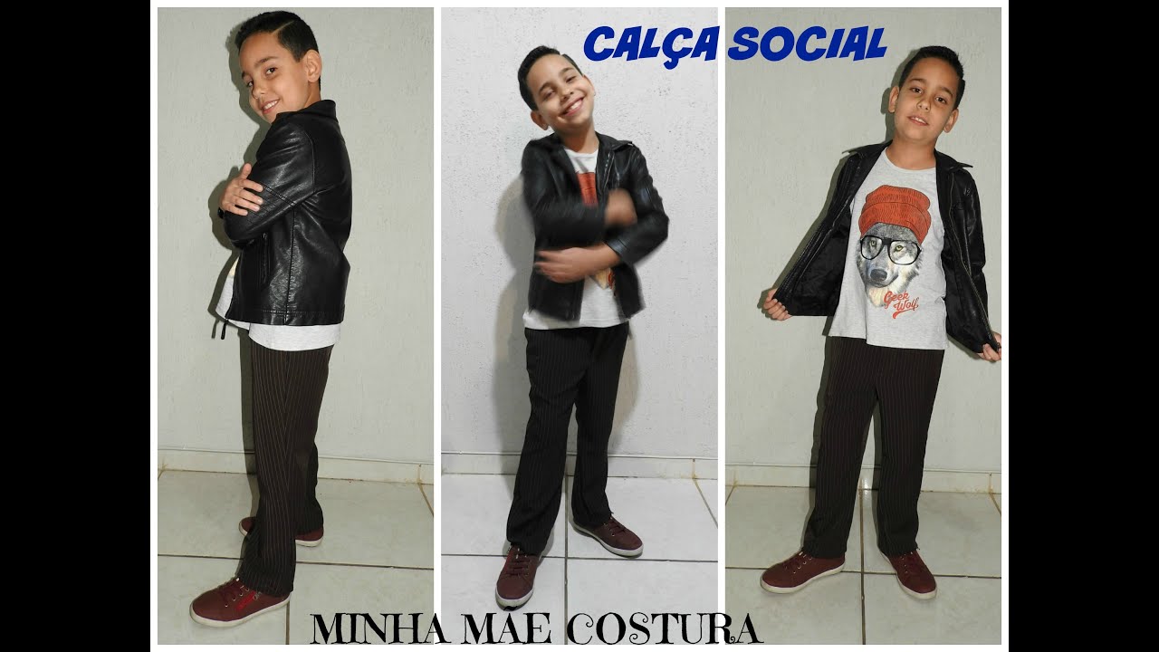 COSTURANDO CALÇA SOCIAL INFANTIL MASCULINA