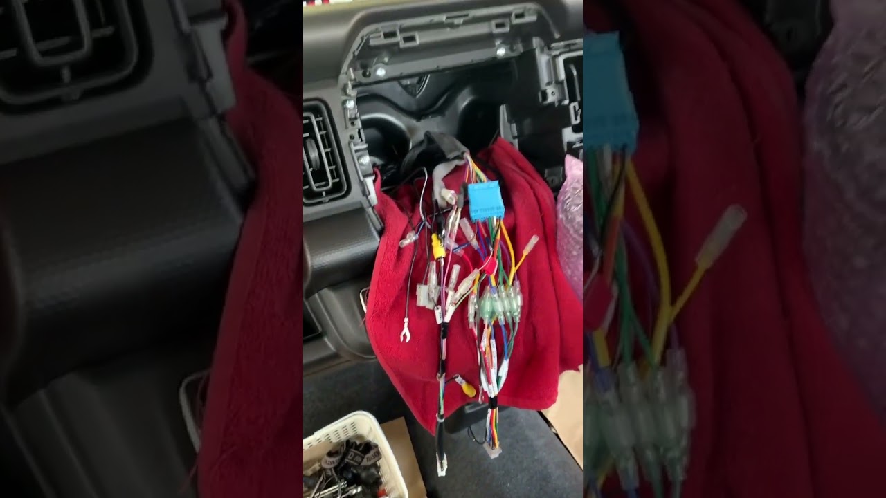 Suzuki Hustler Head Unit & Reverse Camera installation. #shortvideo