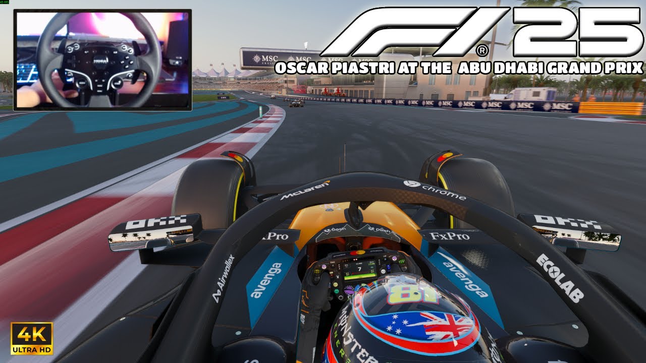 Oscar Piastri McLaren MCL39 – Qatar Grand Prix 2025 (25% Race) | F1 25 Realistic HUD