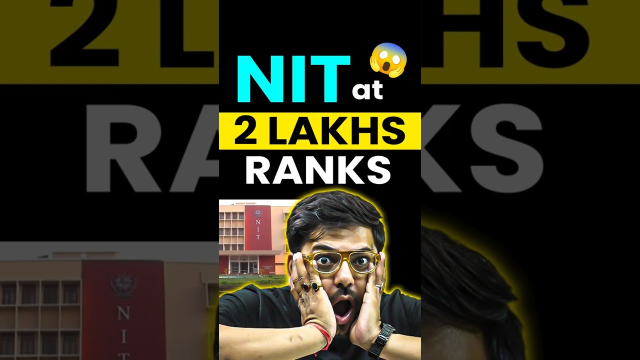 NIT at 2 Lakh Rank😱 #jee #jeemains#jee2026 #iitjee #jeeaspirants#nit #jeeexam #shorts #jeemotivation