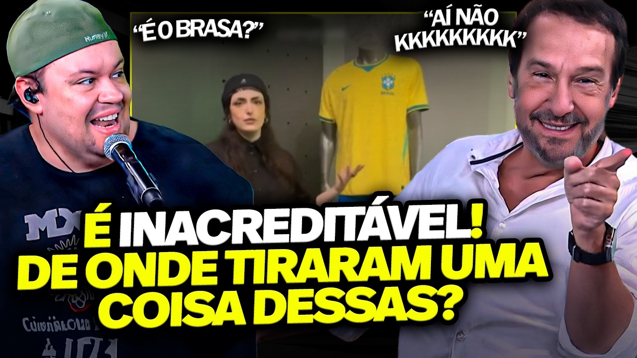 VAMOS RIR! P&Acirc;NICO REAGE AO BIZARRO V&Iacute;DEO SOBRE A NOVA CAMISA DA SELE&Ccedil;&Atilde;O BRASILEIRA