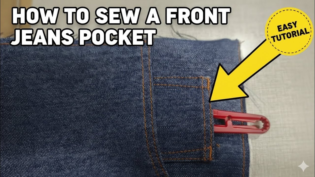 Tips and trick sewing pocket jeans
