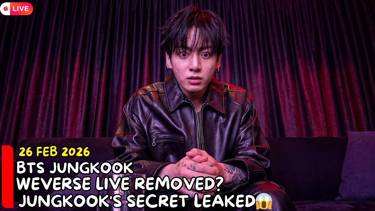 Jungkook's Live Stream Suddenly Deleted?! His Private Secret Exposed on Weverse 😱
